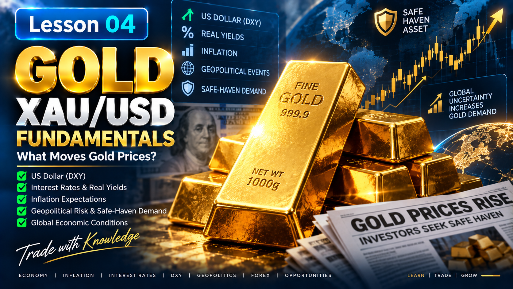 Lesson 04: Gold (XAU/USD) Fundamentals