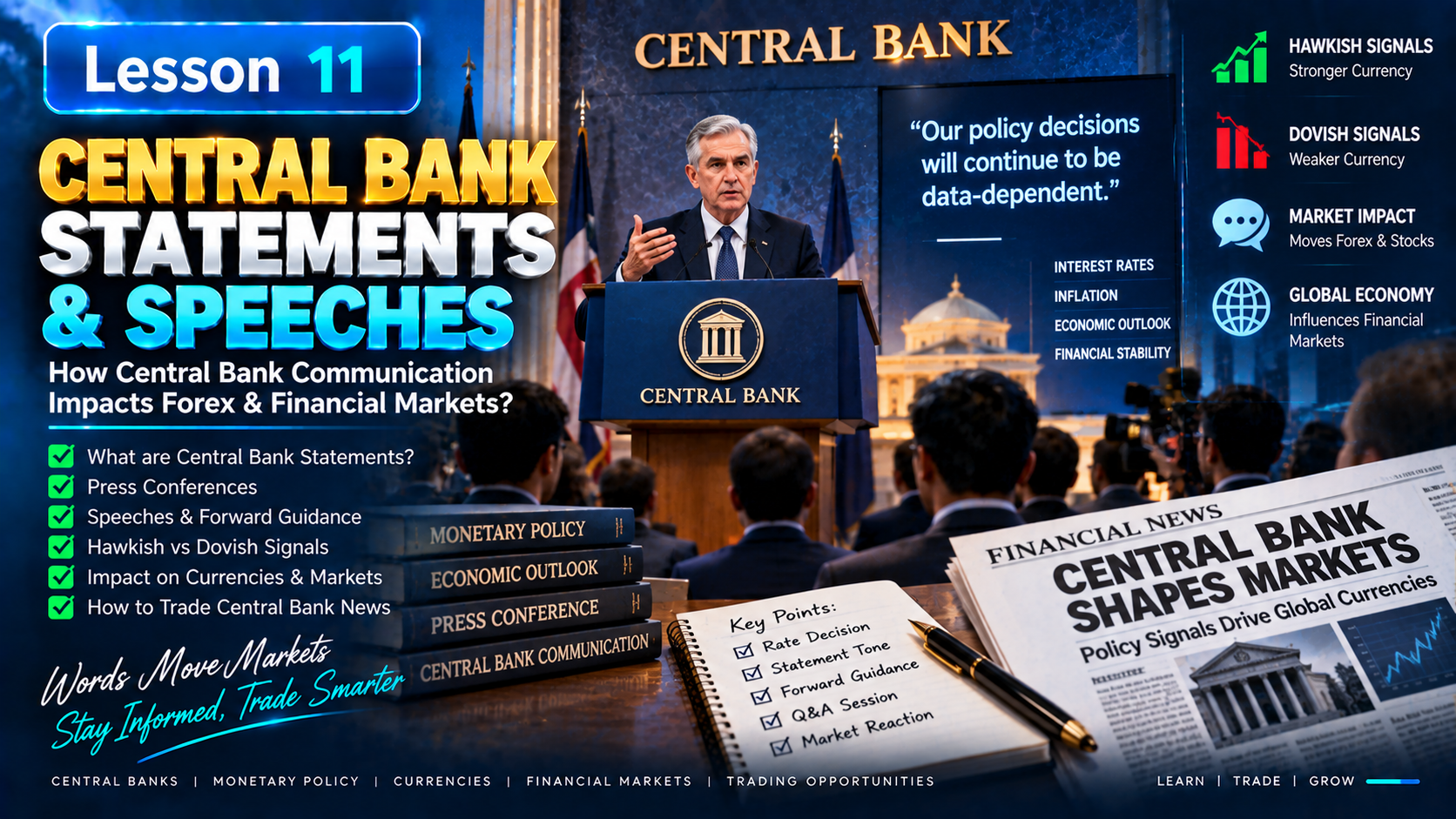 Lesson 11: Central Bank Statements & Speeches