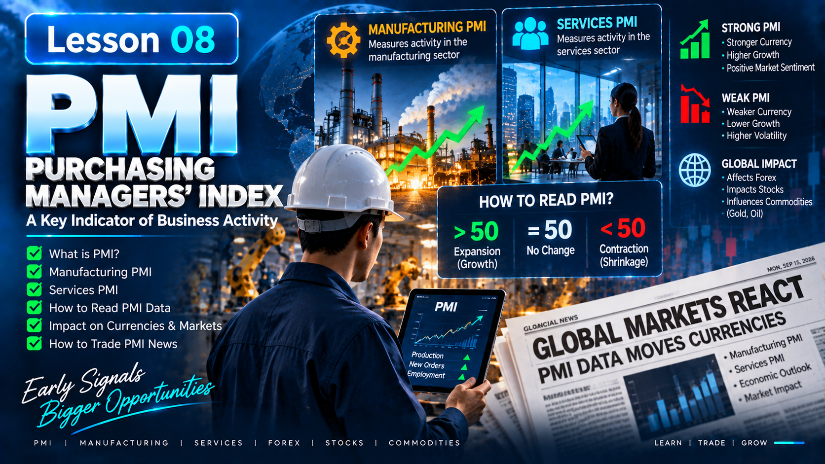 Lesson 08: PMI – Purchasing Managers’ Index